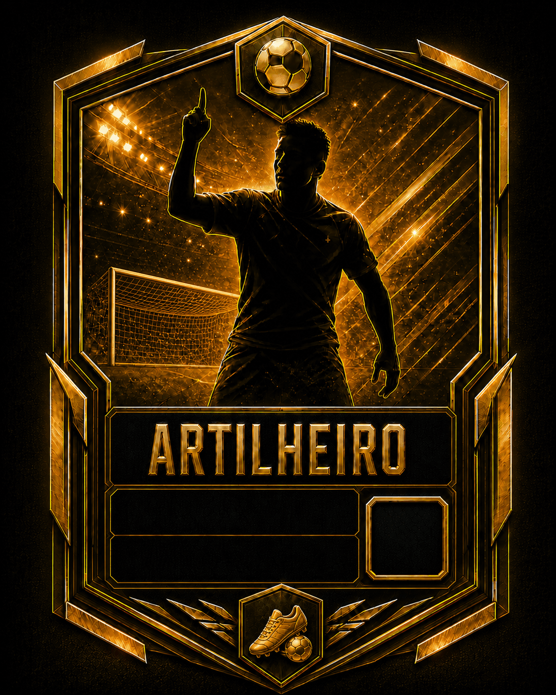 Carta de premiação: Artilheiro
